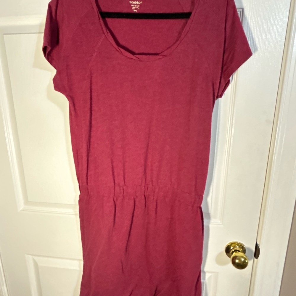 Toad&Co Raspberry Short Sleeve Dress